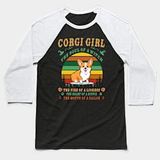 Corgi Girl - Witch - Lioness - Hippie - Sailor (115) Baseball T-Shirt